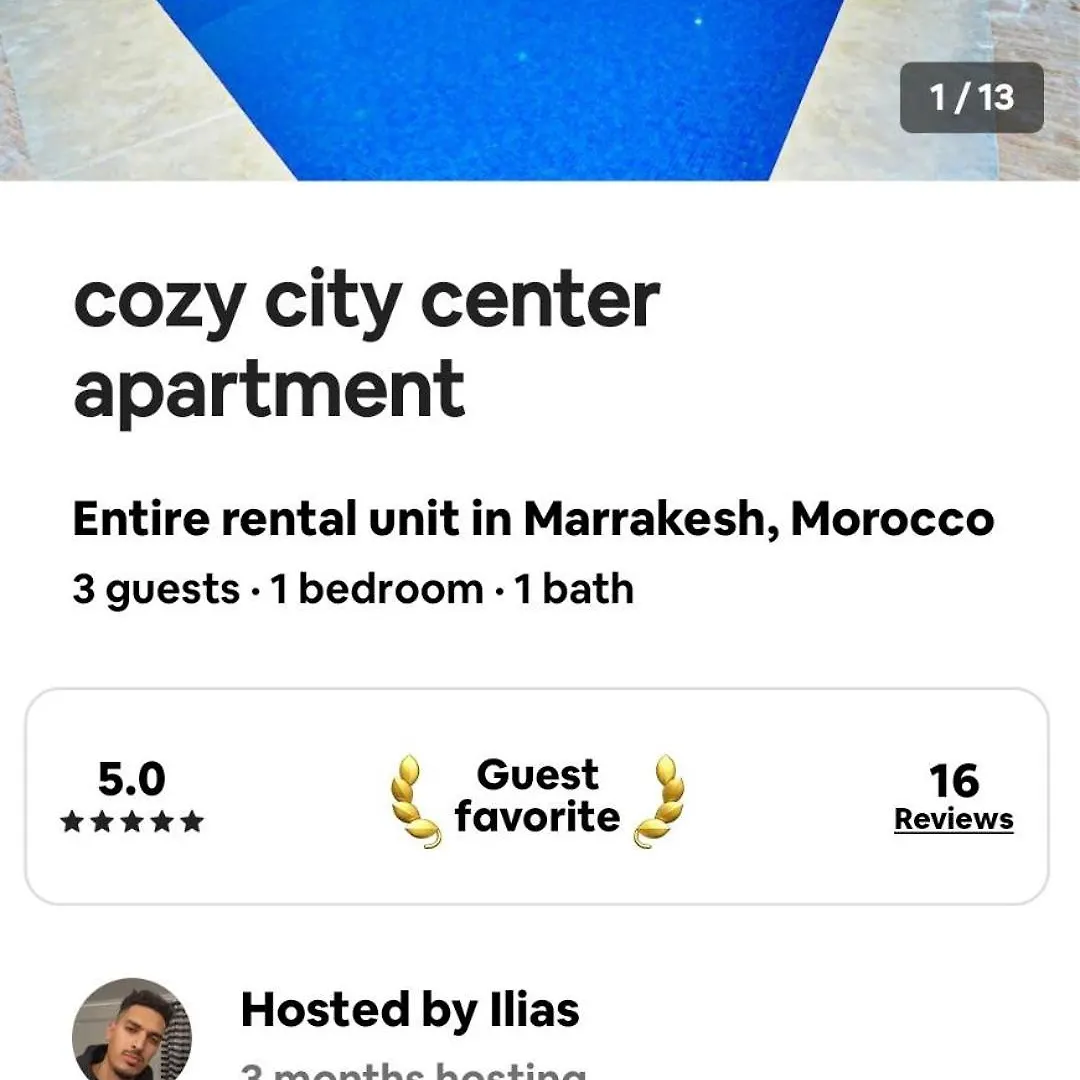 Cozy City Center Apartment Marrakesh Morocco